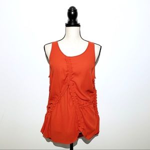 BOSS Hugo Boss Orange Crepe Ruched Blouse